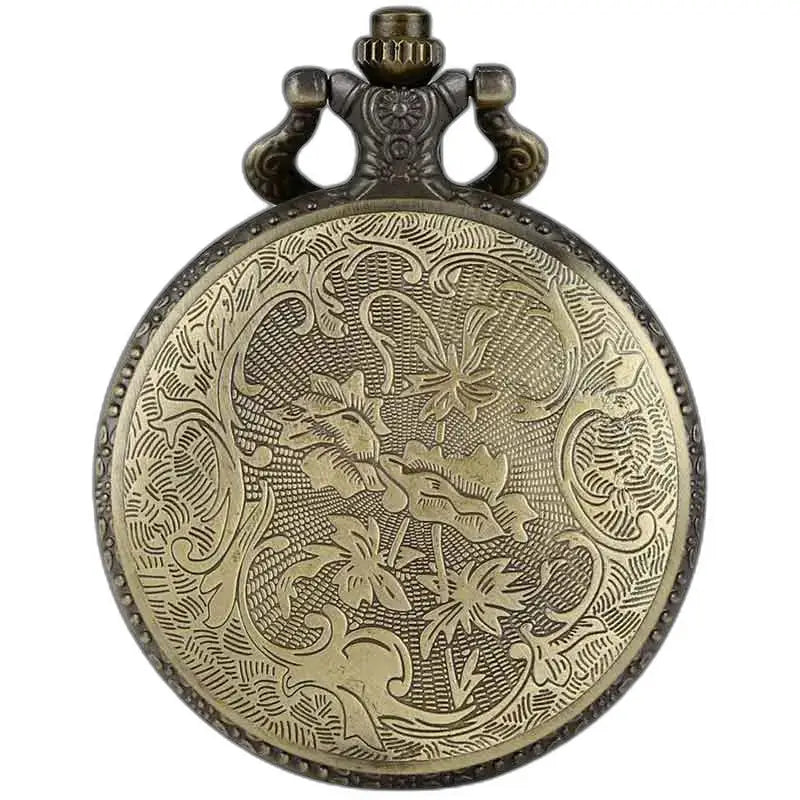 Montre steampunk collier avec médaillon ancien et montre en bronze ornée