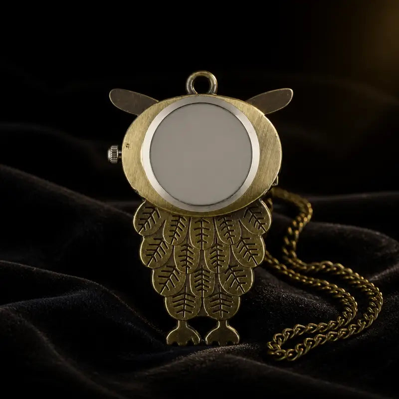 Montre à Gousset Hibou Quartz Clapet Vintage - Univers Gousset
