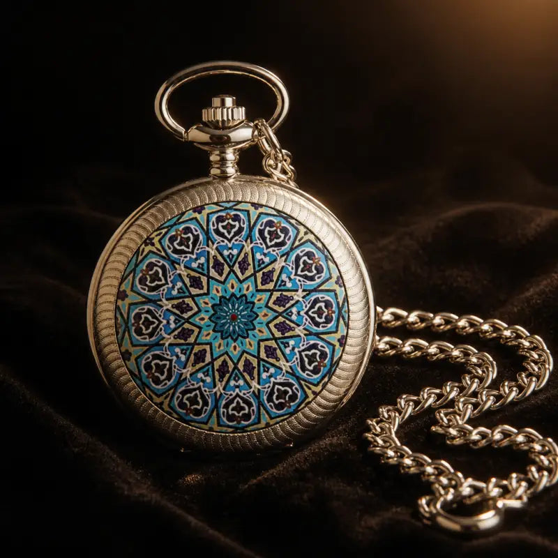 Montre à Gousset Quartz Mandala Fleur Vintage - Univers Gousset